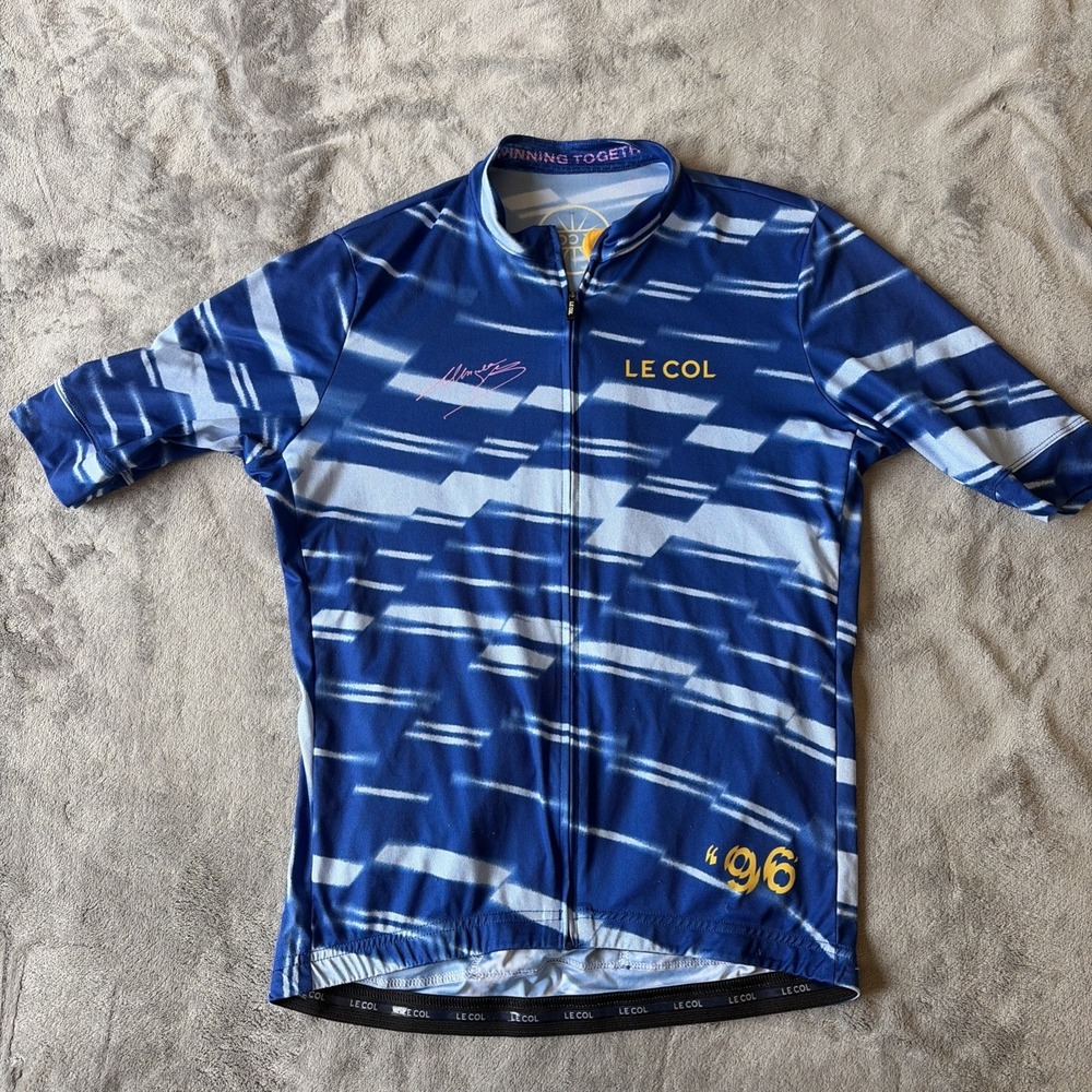Le Col Cycling Full Zip Bh Sport Replica Jersey Lion Of Flanders Sz Large Womens